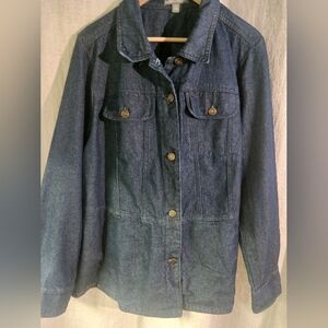 Jessica London denim jacket coat womens PLUS 22W 22